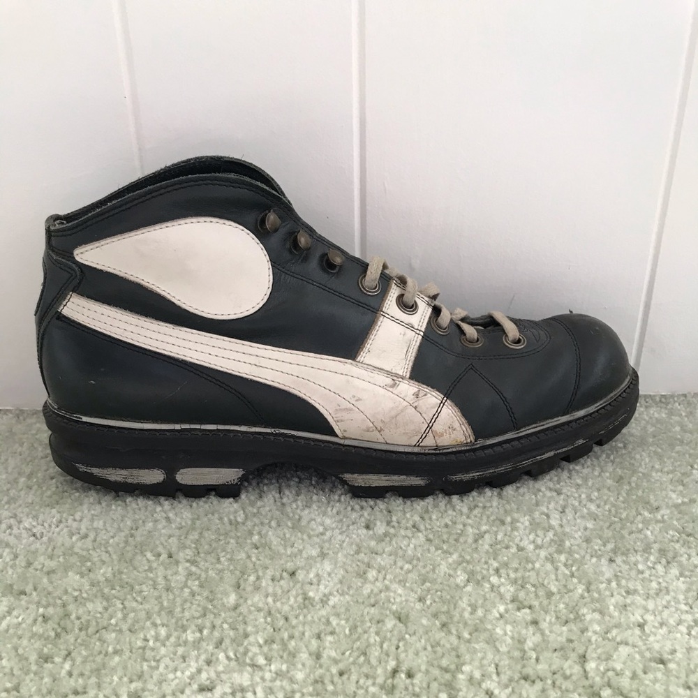 Puma green and white boots - 11